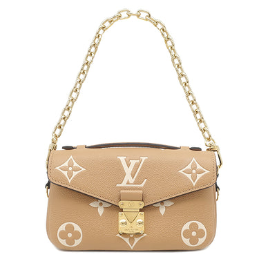 ルイヴィトン LOUIS VUITTON ポシェット メティス EW M12735 アリゾナ×クレーム モノグラムアンプラント 2WAYバッグ ゴールド金具