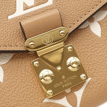 ルイヴィトン LOUIS VUITTON ポシェット メティス EW M12735 アリゾナ×クレーム モノグラムアンプラント 2WAYバッグ ゴールド金具