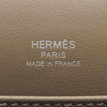 エルメス HERMES ゲタ エトゥープ シェーブル ショルダーバッグ シルバー金具 グレージュ H金具