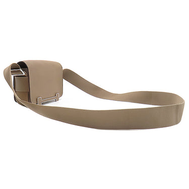 エルメス Herms ゲタ エトゥープ シェーブル ショルダーバッグ シルバー金具 グレージュ H金具