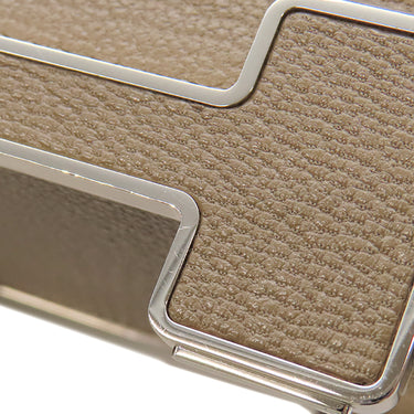 エルメス HERMES ゲタ エトゥープ シェーブル ショルダーバッグ シルバー金具 グレージュ H金具
