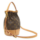 ルイヴィトン LOUIS VUITTON プティット ノエ トランク M43509 モノグラム モノグラムキャンバス 2WAYバッグ ゴールド金具 茶