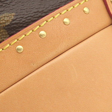 ルイヴィトン LOUIS VUITTON プティット ノエ トランク M43509 モノグラム モノグラムキャンバス 2WAYバッグ ゴールド金具 茶