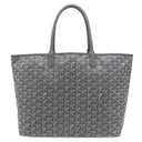 ゴヤール GOYARD サンルイPM STLCROPMLTY51CL51P グレー PVCコーティングキャンバス ゴヤールディンキャンバス シュヴロッシュカーフスキン トートバッグ シルバー金具 クロユニバーサル