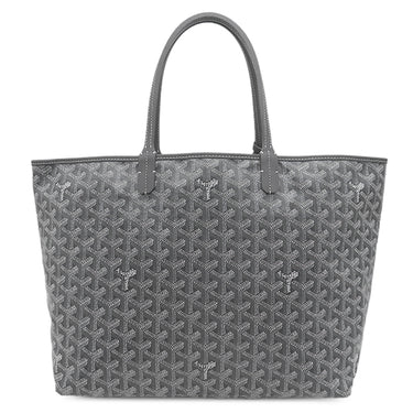 ゴヤール GOYARD サンルイPM STLCROPMLTY51CL51P グレー PVCコーティングキャンバス ゴヤールディンキャンバス シュヴロッシュカーフスキン トートバッグ シルバー金具 クロユニバーサル