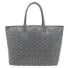 ゴヤール GOYARD サンルイPM STLCROPMLTY51CL51P グレー PVCコーティングキャンバス ゴヤールディンキャンバス シュヴロッシュカーフスキン トートバッグ シルバー金具 クロユニバーサル