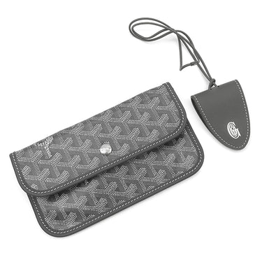 ゴヤール GOYARD サンルイPM STLCROPMLTY51CL51P グレー PVCコーティングキャンバス ゴヤールディンキャンバス シュヴロッシュカーフスキン トートバッグ シルバー金具 クロユニバーサル