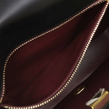 シャネル CHANEL ウッド ハンドル スモール フラップ AS4151 ブラック ラムスキン ショルダーバッグ ゴールド金具