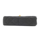 シャネル CHANEL ウッド ハンドル スモール フラップ AS4151 ブラック ラムスキン ショルダーバッグ ゴールド金具