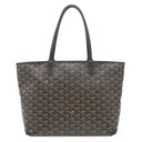 ゴヤール GOYARD アルトワPM ARTOISPMLTY01CL01P ブラック PVCコーティングキャンバス ゴヤールディンキャンバス シュヴロッシュカーフスキン トートバッグ シルバー金具 ヘリンボーン