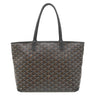 ゴヤール GOYARD アルトワPM ARTOISPMLTY01CL01P ブラック PVCコーティングキャンバス ゴヤールディンキャンバス シュヴロッシュカーフスキン トートバッグ シルバー金具 ヘリンボーン
