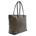 ゴヤール GOYARD アルトワPM ARTOISPMLTY01CL01P ブラック PVCコーティングキャンバス ゴヤールディンキャンバス シュヴロッシュカーフスキン トートバッグ シルバー金具 ヘリンボーン