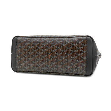 ゴヤール GOYARD アルトワPM ARTOISPMLTY01CL01P ブラック PVCコーティングキャンバス ゴヤールディンキャンバス シュヴロッシュカーフスキン トートバッグ シルバー金具 ヘリンボーン