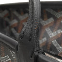 ゴヤール GOYARD アルトワPM ARTOISPMLTY01CL01P ブラック PVCコーティングキャンバス ゴヤールディンキャンバス シュヴロッシュカーフスキン トートバッグ シルバー金具 ヘリンボーン