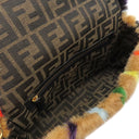 フェンディ FENDI ミンク バケット レインボー インレイ 8BR600AJP5F0TMN マルチカラー ミンク レザー 2WAYバッグ ゴールド金具 ショルダー