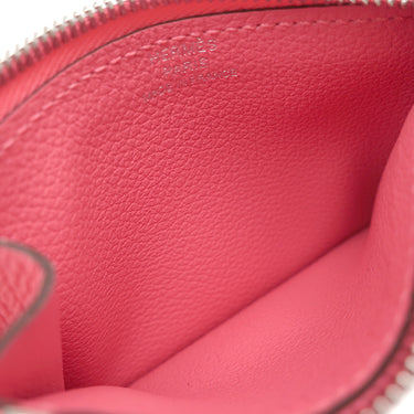 エルメス HERMES コンスタンス スリム ウォレット ローズアザレ エバーカラー 二つ折り財布 シルバー金具