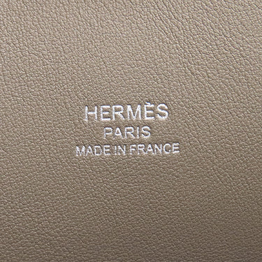 エルメス HERMES トランジットセーラー グリアスファルト エバーカラー ハンドバッグ シルバー金具 グレージュ