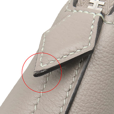 エルメス HERMES トランジットセーラー グリアスファルト エバーカラー ハンドバッグ シルバー金具 グレージュ