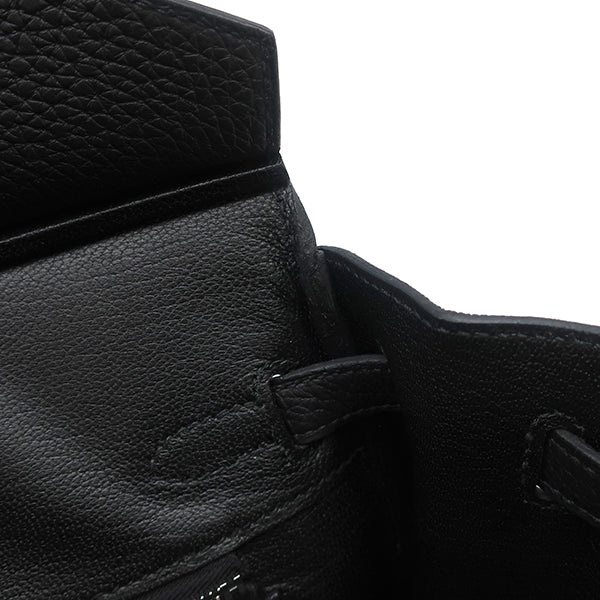 エルメス HERMES バーキン 25 ブラック トゴ ハンドバッグ シルバー エルメス HERMES バーキン 25 ブラック トゴ ハンドバッグ シルバー