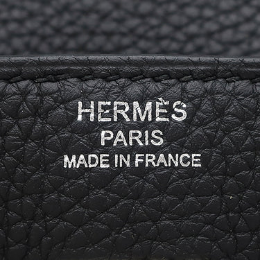 エルメス HERMES バーキン 25 ブラック トゴ ハンドバッグ シルバー金具 黒