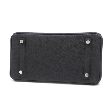 エルメス HERMES バーキン 25 ブラック トゴ ハンドバッグ シルバー金具 黒