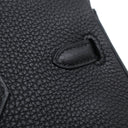 エルメス HERMES バーキン 25 ブラック トゴ ハンドバッグ シルバー金具 黒