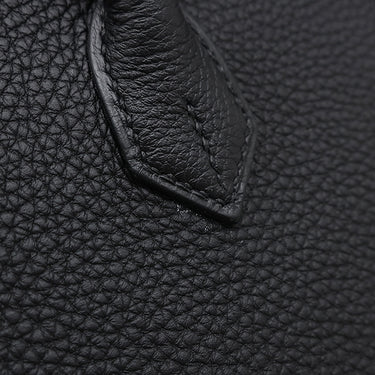 エルメス HERMES バーキン 25 ブラック トゴ ハンドバッグ シルバー金具 黒