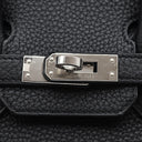 エルメス HERMES バーキン 25 ブラック トゴ ハンドバッグ シルバー金具 黒