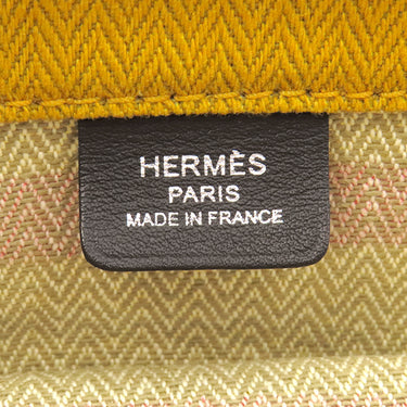 エルメス HERMES サックアリーヌMM ロカバール ジョーヌ×オレンジ×マリン トワルシェブロン ヴォースイフト ショルダーバッグ ショルダー