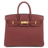 エルメス HERMES バーキン 25 ルージュアッシュ トゴ ハンドバッグ ゴールド金具 赤
