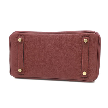 エルメス HERMES バーキン 25 ルージュアッシュ トゴ ハンドバッグ ゴールド金具 赤