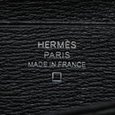 エルメス Hermes ベアンコンパクト ブラック アリゲーター 二つ折り財布 シルバー金具 黒 クロコ