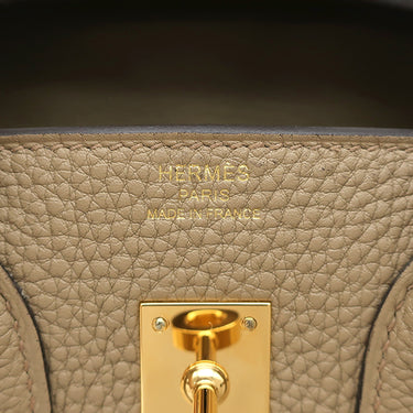 エルメス HERMES バーキン25 ベージュマルファ トゴ ハンドバッグ ゴールド金具 2024年製