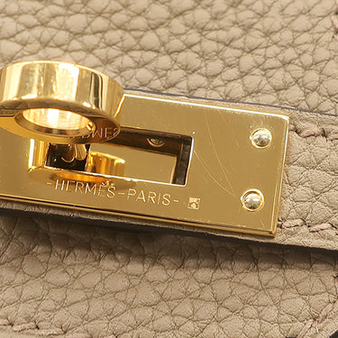 エルメス HERMES バーキン25 ベージュマルファ トゴ ハンドバッグ ゴールド金具 2024年製