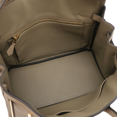 エルメス HERMES バーキン25 ベージュマルファ トゴ ハンドバッグ ゴールド金具 2024年製