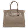 エルメス HERMES バーキン30 エトゥープ トリヨンクレマンス ハンドバッグ シルバー金具 グレージュ