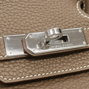 エルメス HERMES バーキン30 エトゥープ トリヨンクレマンス ハンドバッグ シルバー金具 グレージュ