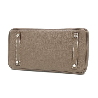エルメス HERMES バーキン30 エトゥープ トリヨンクレマンス ハンドバッグ シルバー金具 グレージュ