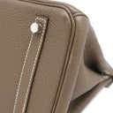 エルメス HERMES バーキン30 エトゥープ トリヨンクレマンス ハンドバッグ シルバー金具 グレージュ
