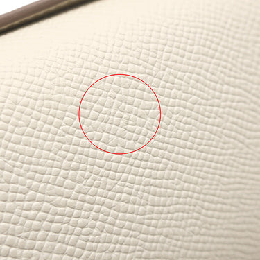 エルメス HERMES コンスタンスエラン ミロワール クレ ヴォーエプソン ショルダーバッグ シルバー金具 2024年製 オフホワイト