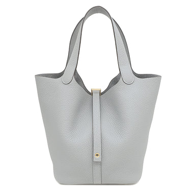 エルメス HERMES ピコタンロック MM 22 グリパンタン トリヨンクレマンス ハンドバッグ ゴールド金具 グレー 2025年製