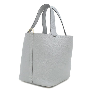 エルメス HERMES ピコタンロック MM 22 グリパンタン トリヨンクレマンス ハンドバッグ ゴールド金具 グレー 2025年製