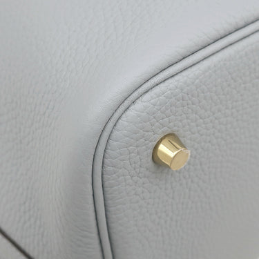 エルメス HERMES ピコタンロック MM 22 グリパンタン トリヨンクレマンス ハンドバッグ ゴールド金具 グレー 2025年製
