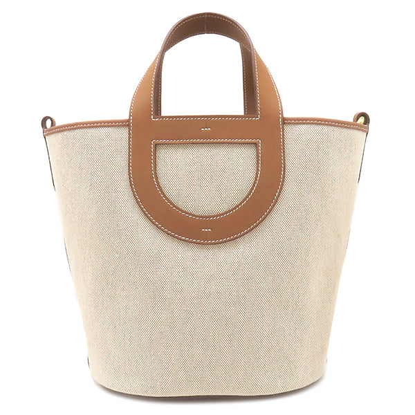 エルメス HERMES インザループ23 ゴールド トワルアッシュ ヴォー