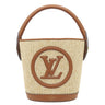 ルイヴィトン LOUIS VUITTON プティ バケット M59962 キャラメル ラフィア 2WAYバッグ ゴールド金具 LVロゴ スプリング インザシティ