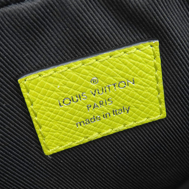 ルイヴィトン LOUIS VUITTON バムバッグ アウトドア M30251 ジョーヌ タイガ モノグラムキャンバス タイガラマ ボディバッグ シルバー金具 タイラガマ ネオンイエロー