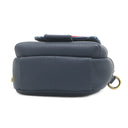 ルイヴィトン LOUIS VUITTON ダブル フォンポーチ M81060 ネイビー モノグラムデニム トリヨンレザー ショルダーバッグ ゴールド金具 NIGOコラボ LV スクエアード コレクション
