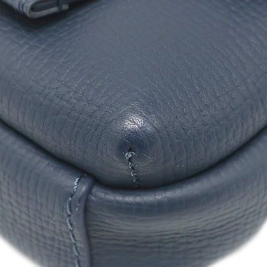 ルイヴィトン LOUIS VUITTON ダブル フォンポーチ M81060 ネイビー モノグラムデニム トリヨンレザー ショルダーバッグ ゴールド金具 NIGOコラボ LV スクエアード コレクション