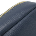 ルイヴィトン LOUIS VUITTON ダブル フォンポーチ M81060 ネイビー モノグラムデニム トリヨンレザー ショルダーバッグ ゴールド金具 NIGOコラボ LV スクエアード コレクション
