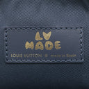 ルイヴィトン LOUIS VUITTON ダブル フォンポーチ M81060 ネイビー モノグラムデニム トリヨンレザー ショルダーバッグ ゴールド金具 NIGOコラボ LV スクエアード コレクション